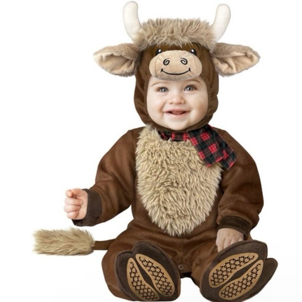 WAY TO CELEBRATE Infant Highland Cow Cutie Halloween Costume Sz 0-6M New in Box